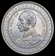 2 кроны 1906 "Смерть Кристиана IX и вступление на престол Фредерика VIII" (Дания)
