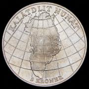 2 кроны 1953 "Кампания против туберкулёза в Гренландии" (Дания)