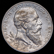 2 марки 1902 "50 лет правлению Фридриха I" (Баден)