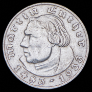 2 марки 1933 "450 лет со дня рождения Мартина Лютера" (Германия) A
