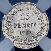 25 пенни 1917 (Финляндия) (в слабе) S