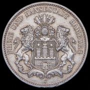 3 марки 1911 (Гамбург) J