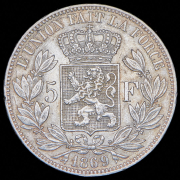 5 франков 1869 (Бельгия)