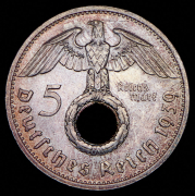 5 марок 1939 (Германия) Е