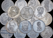 Набор из 18 сер. памятных монет 5 марок 1968-1979 (ФРГ)