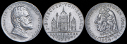 Набор из 3 сер. монет 2 шиллинга 1935-1937 (Австрия)