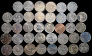 Набор из 38 монет 5, 10, 20 марок 1968-1990 (ГДР)