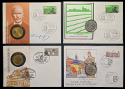 Набор из 4 сер. монет 5 марок 1968, 1975 (Германия) (в п/у)