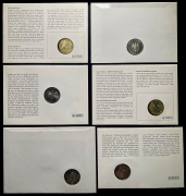 Набор из 6 сер. монет 5 марок 1935-1977 (Германия) (в п/у)