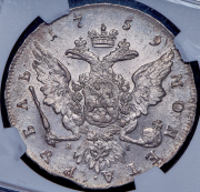 Рубль 1759 (в слабе) СПБ-ТI-ЯI