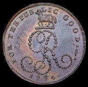 Токен 1/2 пенни 1794 (Сассекс, Великобритания)