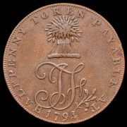 Токен 1/2 пенни 1794 (Великобритания)