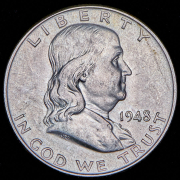 1/2 доллара 1948 "Колокол свободы. Бенджамин Франклин" (США)