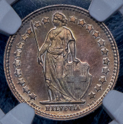 1/2 франка 1928 (Швейцария) (в слабе)