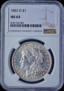 1 доллар 1883 (США) (в слабе)