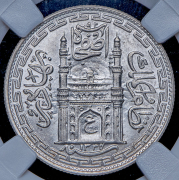 1 рупия 1914 (Хайдарабад, Индия) (в слабе)