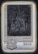 10 динеров 2010 "Художники мира - Альбрехт Дюрер" (Андорра)