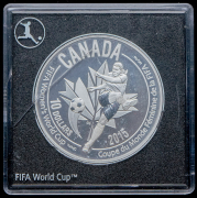 10 долларов 2015 "Женский чемпионат мира по футболу FIFA" (Канада) (в п/у)