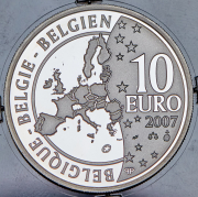 10 евро 2007 "50 лет подписанию Римского договора" (Бельгия)