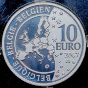 10 евро 2007 "50 лет подписанию Римского договора" (Бельгия)