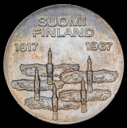 10 марок 1967 "50 лет независимости" (Финляндия)