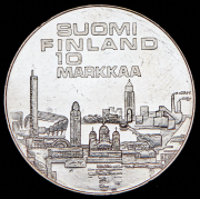 10 марок 1971 "X Чемпионат Европы по легкой атлетике" (Финляндия)
