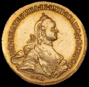 10 рублей 1762 ММД-ТI