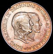 2 кроны 1953 "Кампания против туберкулёза в Гренландии" (Дания)
