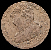 2 су 1792 (Франция) W