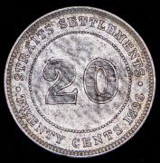 20 центов 1896 (Стрейтс Сетлментс)