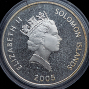 25 долларов 2005 "Легендарные боевые корабли: Виктория" (Соломоновы острова)