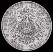 3 марки 1910 (Вюртемберг) F