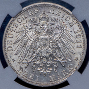 3 марки 1911 (Пруссия) (в слабе) A