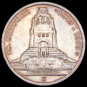 3 марки 1913 "100-летие битвы при Лейпциге" (Саксония) Е