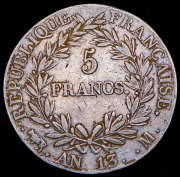 5 франков 1804 (Франция) M