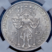 5 марок 1929 "1000-летие Мейсена" (Германия) (в слабе) Е