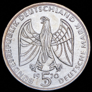 5 марок 1970 "Людвиг ван Бетховен" (Германия) F