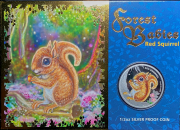 50 центов 2013 "Красная белка" (Тувалу) (в п/у)
