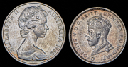 Набор из 2 сер. монет 50 центов, 1 флорин 1927, 1966 (Австралия)