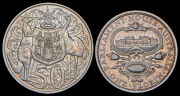 Набор из 2 сер. монет 50 центов, 1 флорин 1927, 1966 (Австралия)