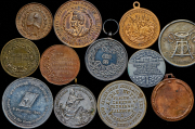 Набор из 22 памятных жетонов и медалей 1865-1987 (страны мира)