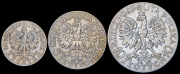 Набор из 3 сер. монет 2, 5 и 10 злотых 1932-1933 (Польша)