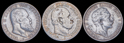 Набор из 3 сер. монет 2 марки 1876-1904 (Германия)