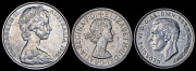 Набор из 3 сер. монет 50 центов, 1 флорин 1941-1966 (Австралия)