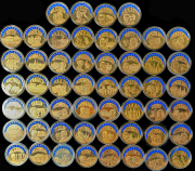 Набор из 52 памятных медалей "ECU / EURO"  1995-1998 (страны Европы)