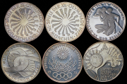 Набор из 6 сер. монет 10 марок 1972 "Олимпиада" (Германия)