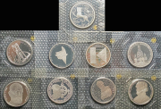 Набор из 9 сер. памятных монет 10 марок 1992-1997 (ФРГ) (в запайках)