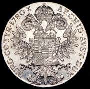 Талер 1780 "Мария Терезия". Рестрайк (Австрия)