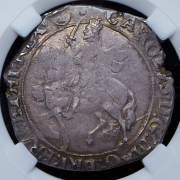1/2 кроны 1641-1643 (Англия) (в слабе)