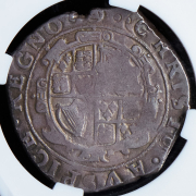 1/2 кроны 1641-1643 (Англия) (в слабе)
